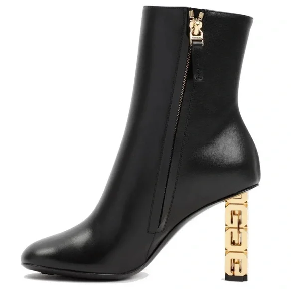 Givenchy G Cube Ankle Boots Black Leather - Picture 4 of 5